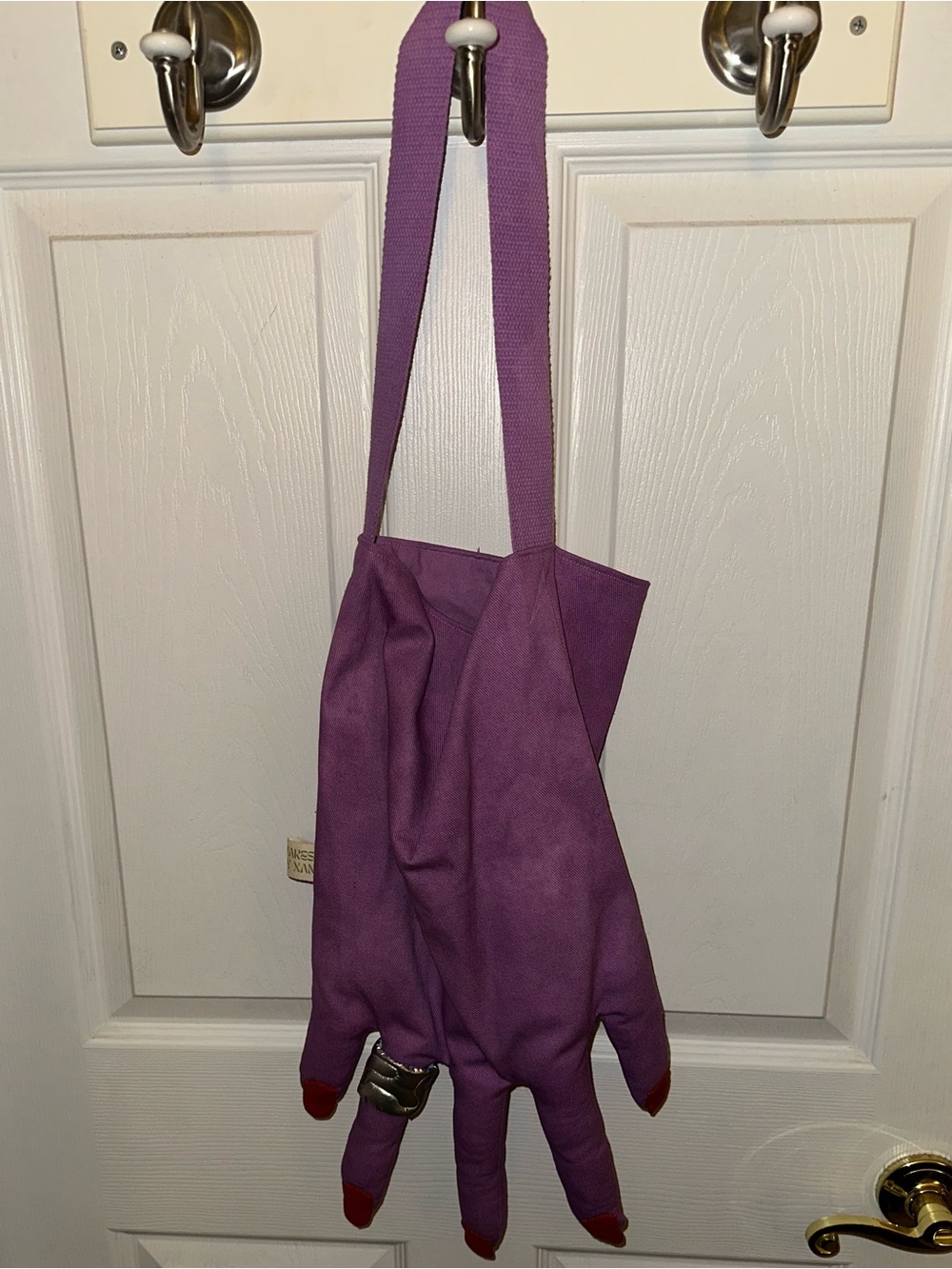Handmade “Hand” Bag with Silver “Ring”